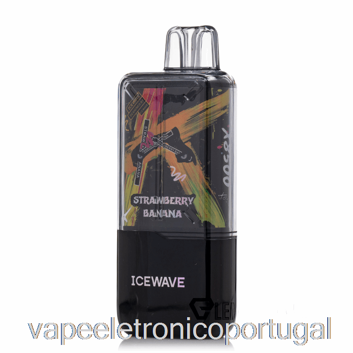 Vape Eletrônico Icewave X8500 Descartável Morango Banana